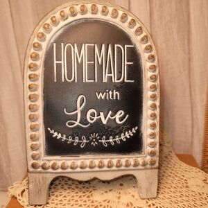 Rustic Black and White Home Accent Plaque From Hobby Lobby.